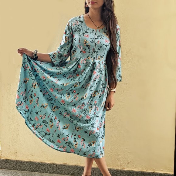 Other - Women Blue Anarkali Kurti
